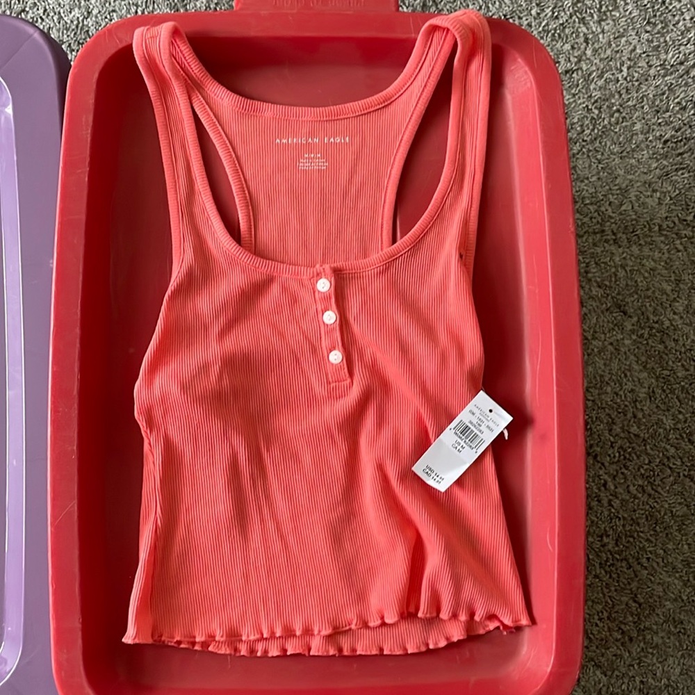 American Eagle Coral Tank Top